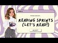 Reading sprints lets get some reading done together 