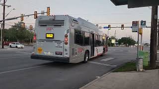 VIA San Antonio: 2017 Novabus LFS Natural Gas On the 552 Line to Kel-lac Transit Center