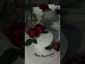 Anniversary Cake | Elegant Cake Design ❤️ #shorts #shortsfeed #ytshorts #youtubeshorts #viral #cake