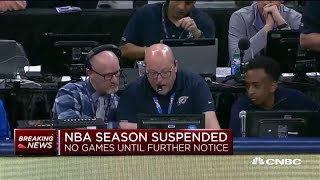 NBA suspends season until further notice due to coronavirus outbreak