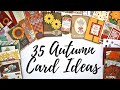 Over 35 Handmade Autumn Card Ideas from My 2021 Card Swap
