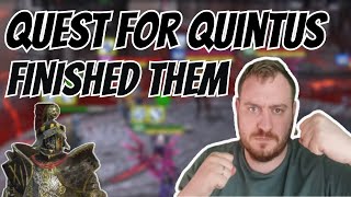 THE QUEST FOR QUINTUS THE TRIUMPHANT GOES ON: FINISHED THEM!! | Raid: Shadow Legends |
