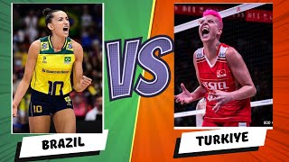(4K) Brazil VS Türkiye in VNL 2023 #vnl2023 #volleyball  #volleyballnationleague #nationleague #vnl