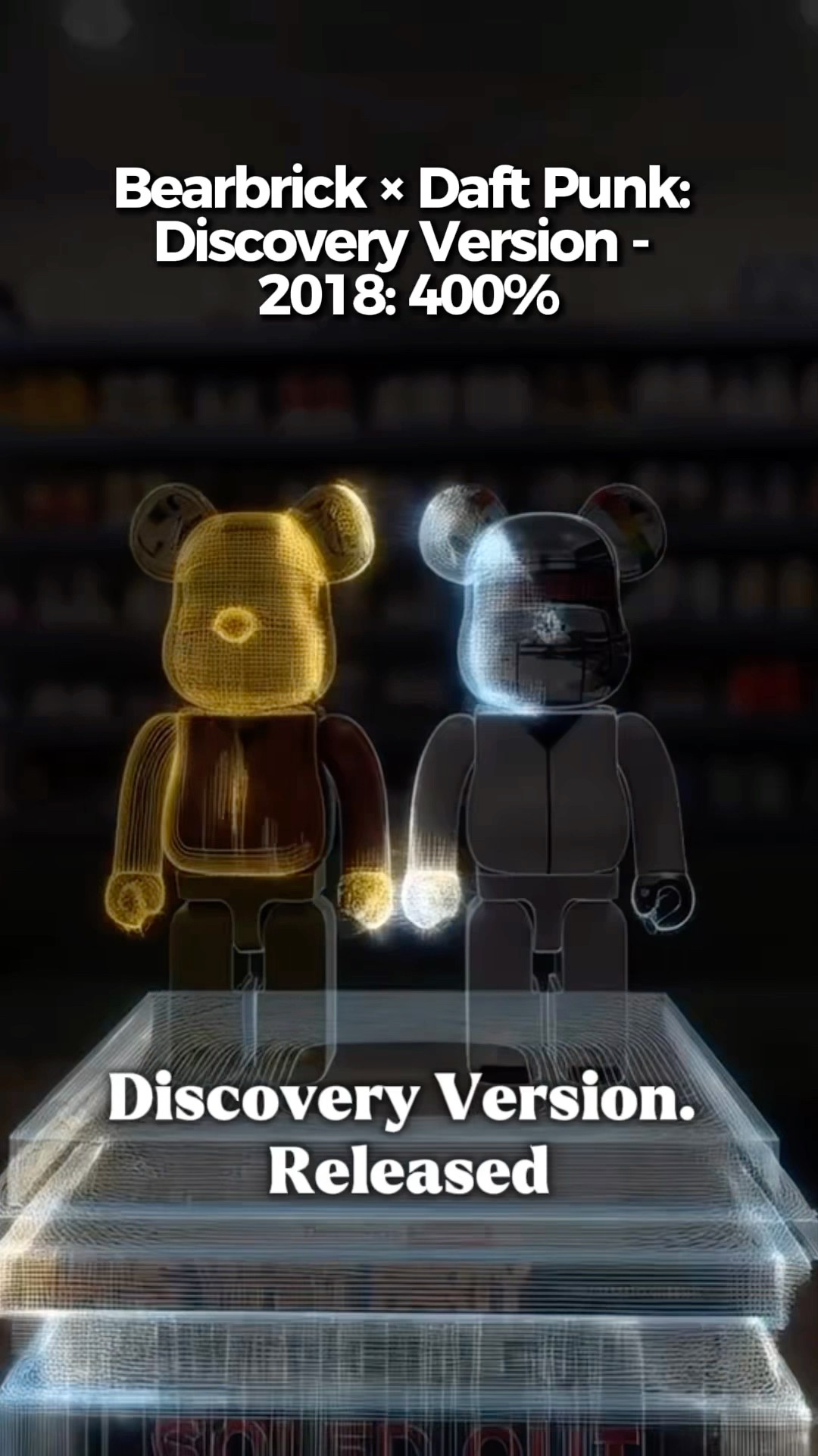 激レアBearbrick Daftpank 400% Discovery Ver Bearbrick x Daft Punk: Discovery Version - 2018: 400% - YouTube
