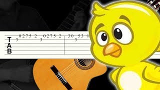 Miniatura de vídeo de "Pollito Amarillito / Gallina Pintadita / Guitarra Tutorial / Tablatura / Punteo"