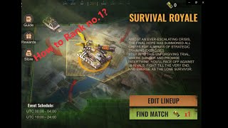 🌟🌟🏆 SOS- Survival Royale: How to rank no.1?🏆 🌟🌟 screenshot 5