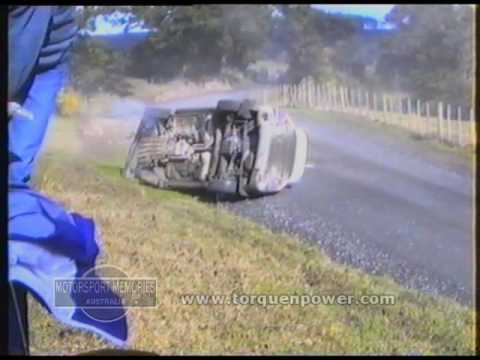 1994 Rothmans Rally of New Zealand. Ari Vatanen rollover.