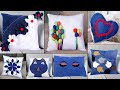 10 Cushion  Makin at Home !! Old Clothe Recycle Reuse ideas || Jeans Handmade Things