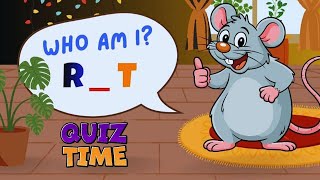 Who Am I R_T | Guess the Animal | Fun Quiz for Kids | Tiny Talk ABC