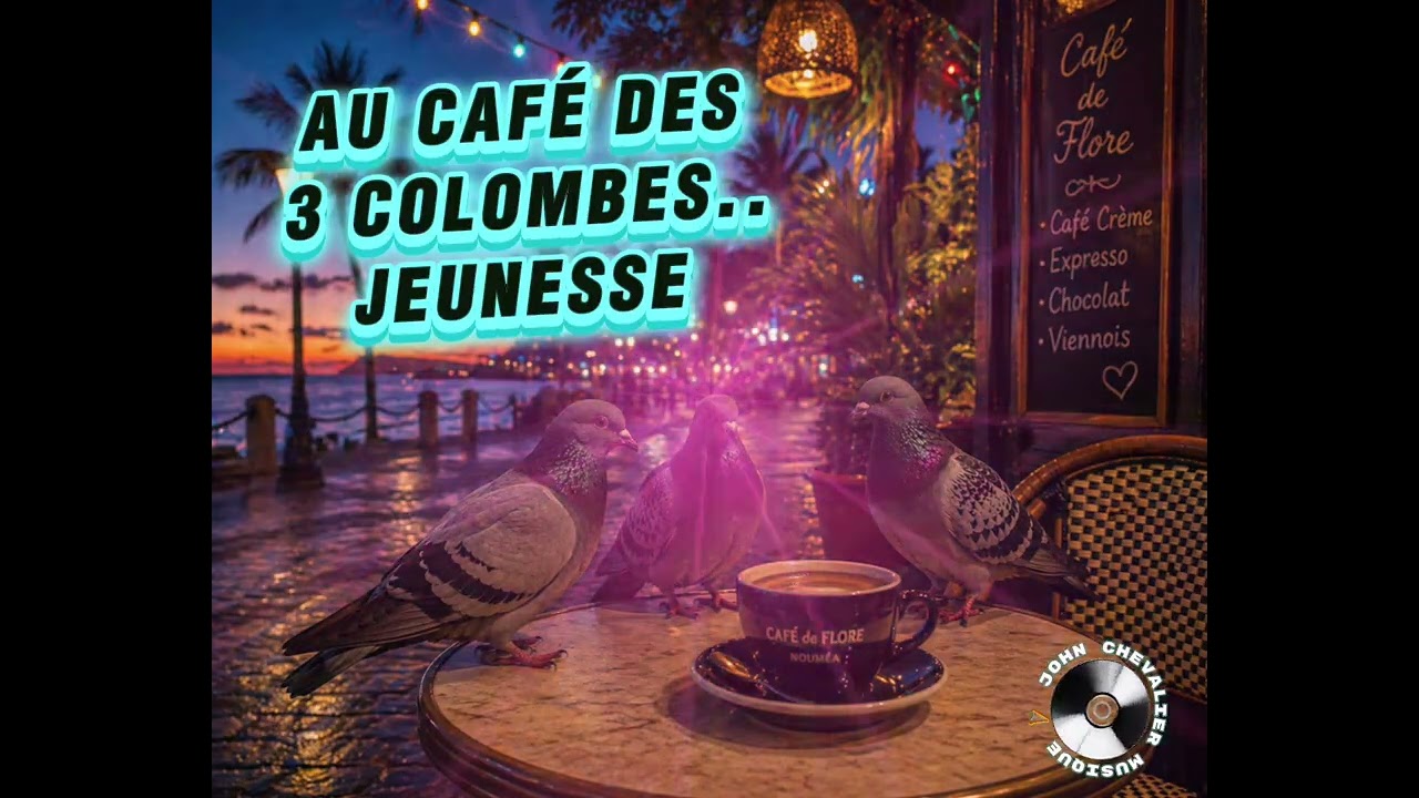 AU CAFÉ DES 3 COLOMBES/JEUNESSE 🎼🎵#john🎼🎵🌺