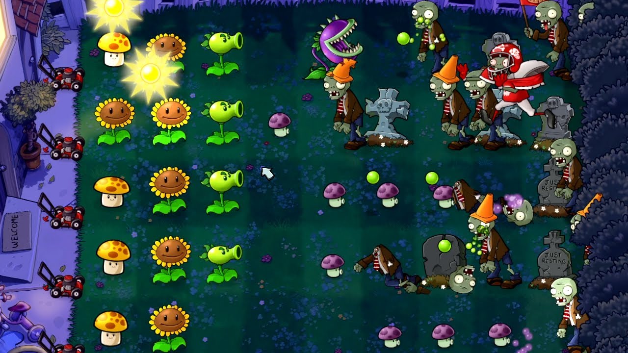 002 Plants vs. Zombies - PvZ Tower Defense