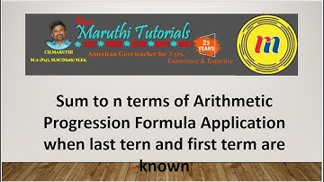 Sum to n terms of Arithmetic Progression, Application