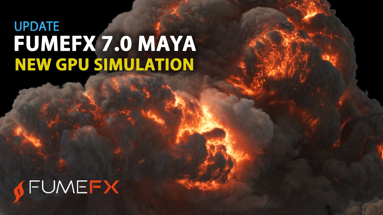 FumeFX 7.0 Maya GPU Fluid Simulation - Maya plug-in - YouTube