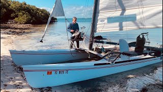 Cruising the Biscayne National Park on a Hobie Cat 18