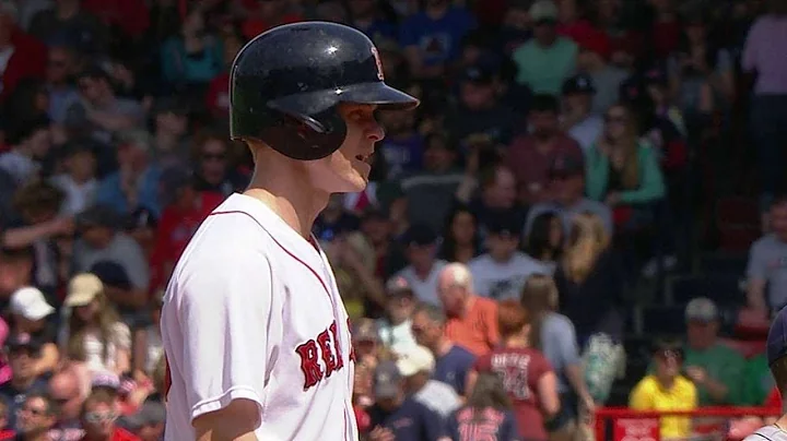 TB@BOS: Holt plates two with his third double