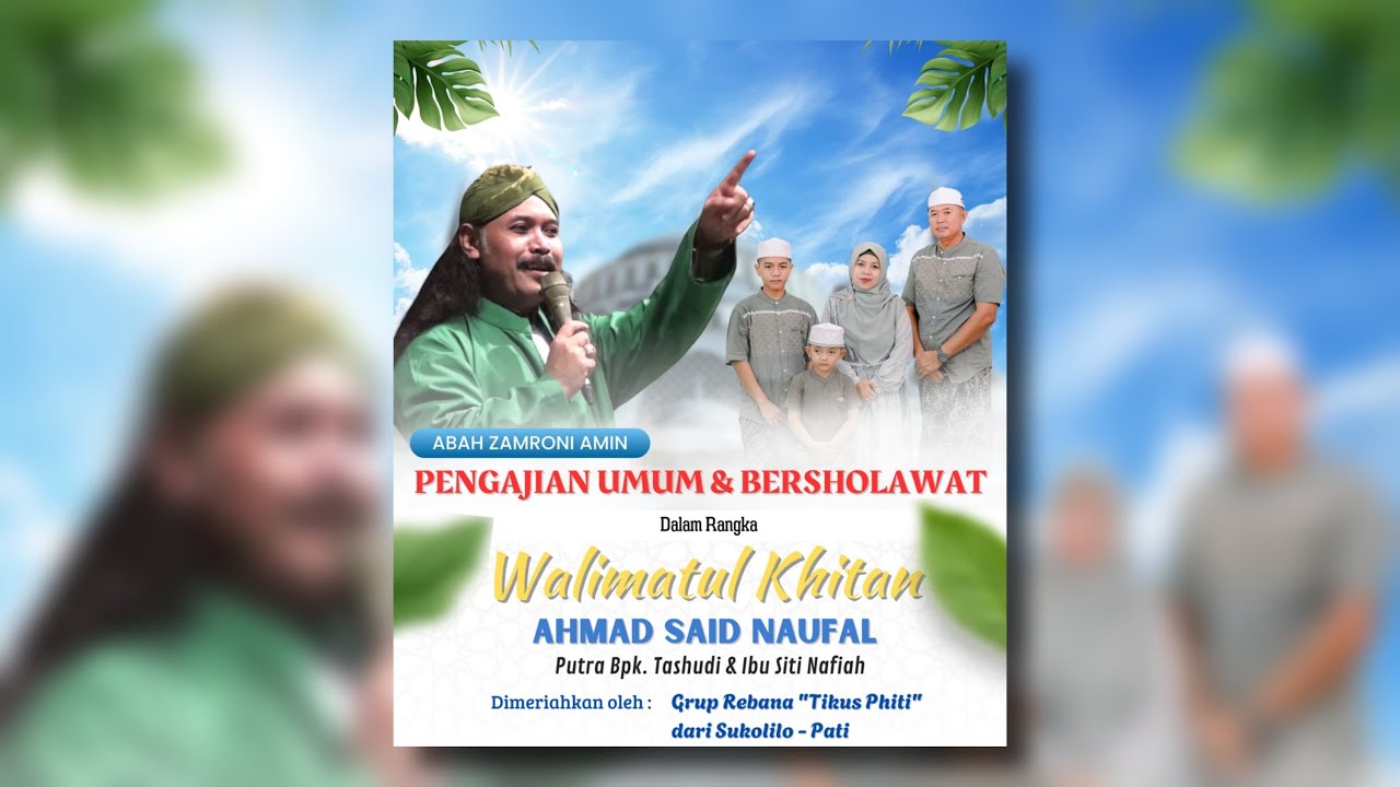 🔴 LIVE STREAMING - SENDANGMULYO NJUEN BERSHOLAWAT BERSAMA ABAH ZAMRONI AMIN DI IRINGI TIKUS PHITI