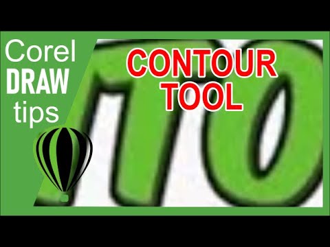 Using The Contour Tool In Coreldraw Youtube