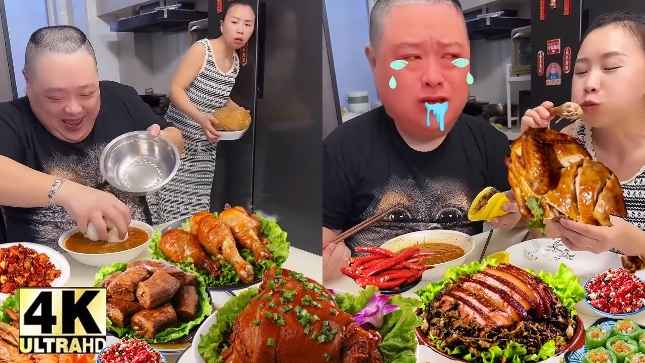 🍚爆笑夫婦の勘違いで独り占めの焼き鳥ASMR _ ASMR FOOD 🍜🍝🍜🥓🥢🍗#asmr #食べ物#vlog