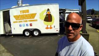 Grants Pass Oregon, chatting with an individual. Open carry AR-15