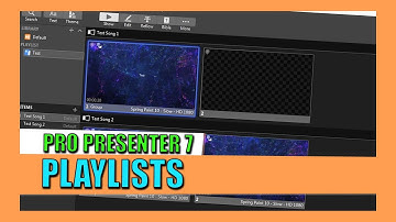 Getting Started With Playlist Using Pro Presenter 7