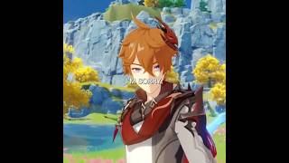 Tartaglia after annoying the other Harbingers #genshinimpact #fatui #fatuiharbingers #tsaritsa