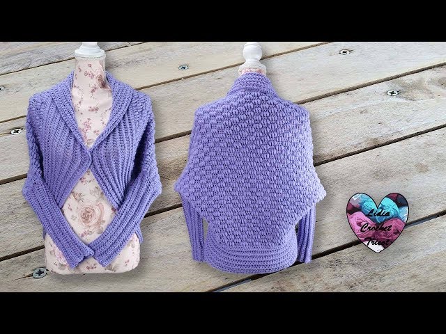 Gilet Cocooning toutes tailles by Lidia Crochet Tricot - YouTube