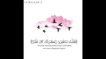 قوله تعالى الله(فقلت استغفروا ربكم انه كان غفارا)القارئ:حسن محيش