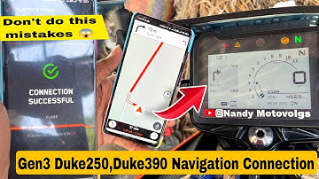 How to Connect Navigation on KTM Duke 250 Gen3 and Duke390🔥 || All Details Step by Step 😱