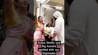 Raj Kundra and Shilpa Shetty seen with our NTH Digimasks | Not That High