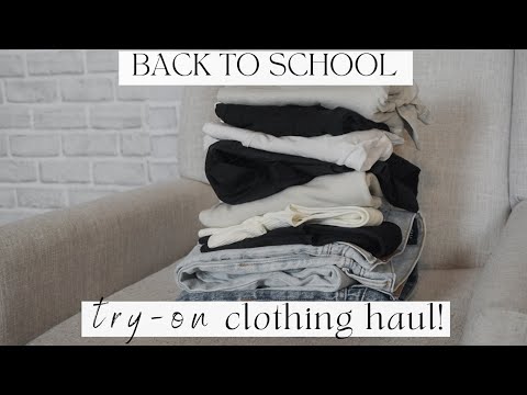 h&m basics + aéropostale haul 2021 - try on - YOU NEED THESE JEANS