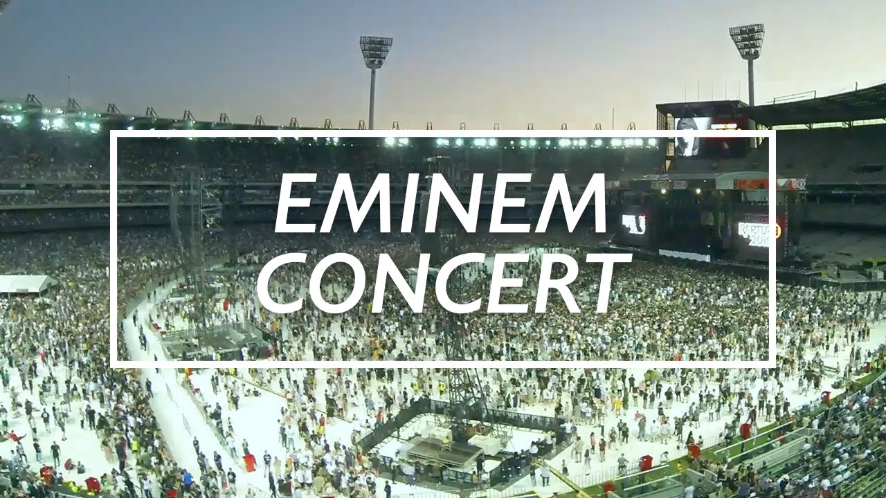 Eminem Concert Ground Preparation Timelapse YouTube