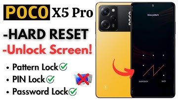 -Unlock POCO X5 Pro Hard Reset Unlock Screen Remove PIN, Password Lock! POCO X5 Pattern Lock ✅ Easy!