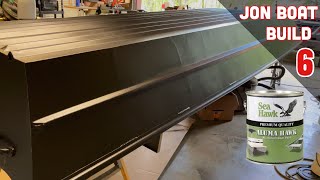 Painting a Jon Boat Black with Aluma Hawk | Prep & Paint