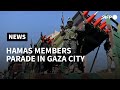 Hamas Al-Qassam Brigades members hold military parade in Khan Yunis | AFP