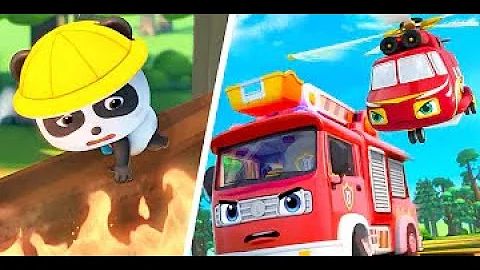 Super Firefighter Rescue Team| Police Car, Ambulance | Nursery Rhymes | Kids Songs | BabyBus