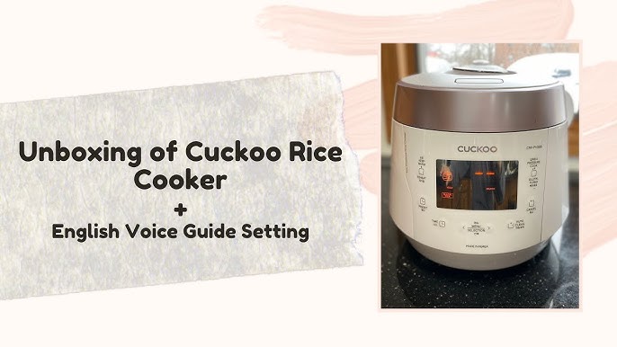 CUCKOO CRP-HS0657FW, 6-Cup (Uncooked) Induction Heating Pressure Rice  Cooker, 11 Menu Options, Stainless Steel Inner Pot, Made in Korea