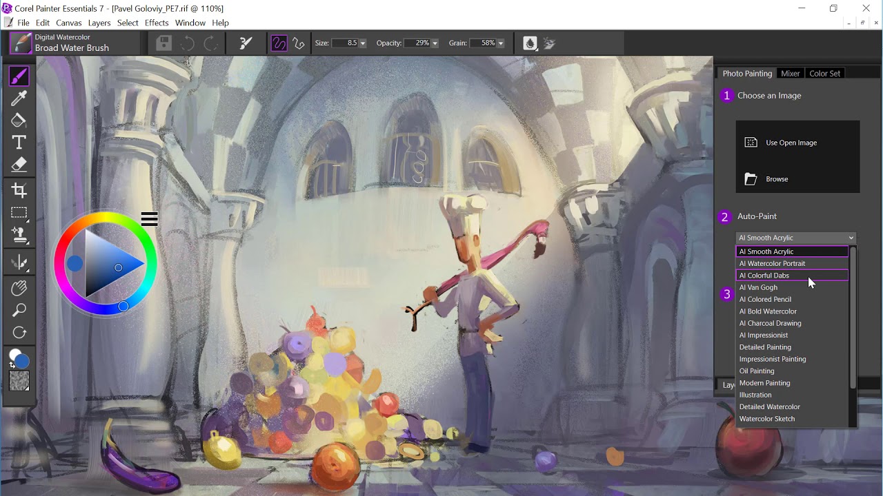 corel painter 11 tutorial video