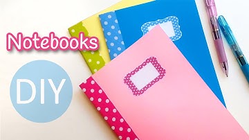DIY crafts: NOTEBOOKS (Back to school) - Innova Crafts