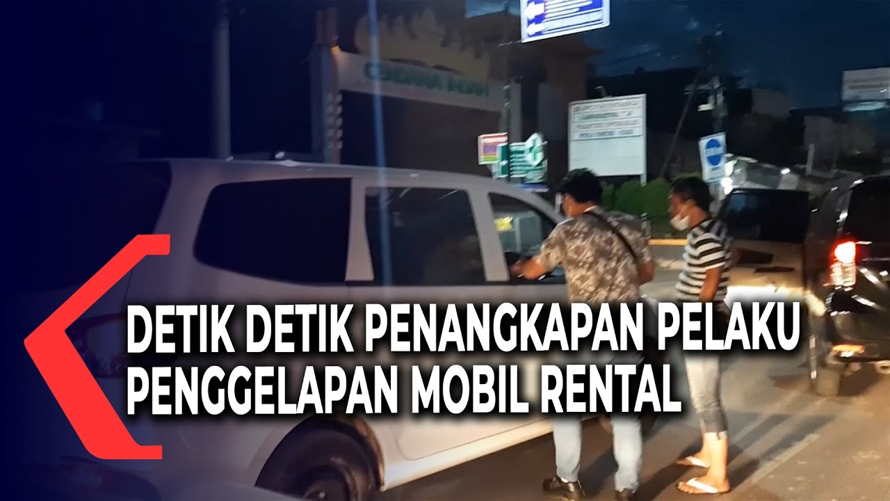 Detik-Detik Pelaku Penggelapan Mobil Rental Diringkus Polisi