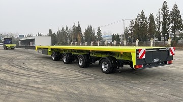 Extendable Windmill Blade Trailer – 62m for Wind Energy Transport | 4-Axle Heavy Haul