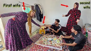 Jealous First Wife Begs for Food: Tense Confrontation with Ali and Second Wife