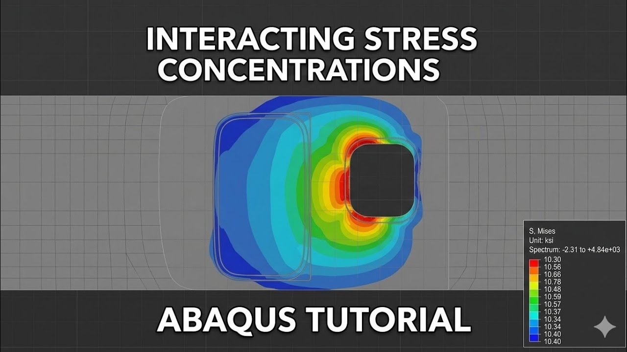 #abaqus Tutorials Modeling Interacting Stress Concentrations in an Aircraft Application