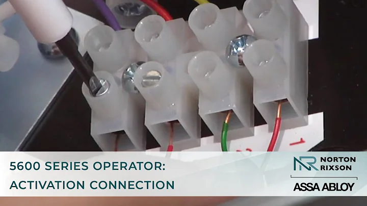 Install Norton Rixson 5600 Door Operator | Activation Connection | Norton Rixson Door Controls