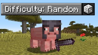 Minecraft, but with a Random Difficulty?