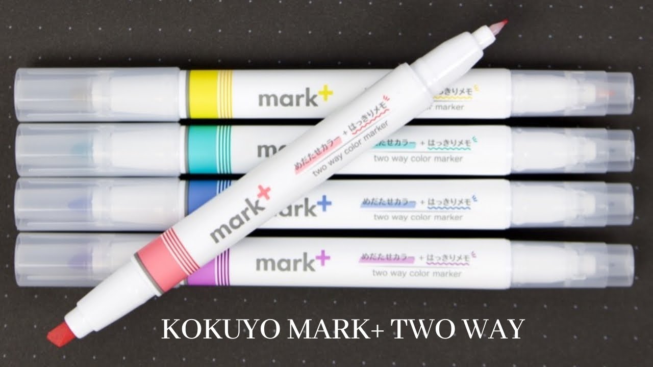 Kokuyo Mark+ Two Way Highlighter / Fineliner - Tokyo Pen Shop