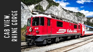 Through the RHINE gorge in SWITZERLAND!