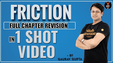 Friction | Full Chapter Revision for NEET 2020 in One-Shot Video | NEET Physics | by Gaurav Gupta