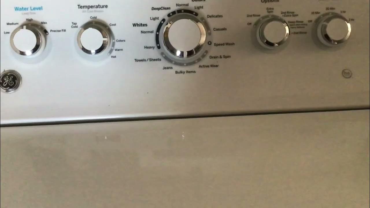 Gtw465asn2ww ge he top load washing a blanket and sweater on bulky