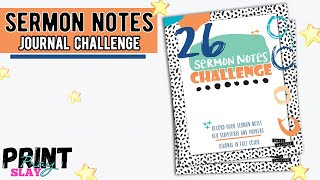 26 Sermon Notes Challenge - How to Take Sermon Notes and Organize Them