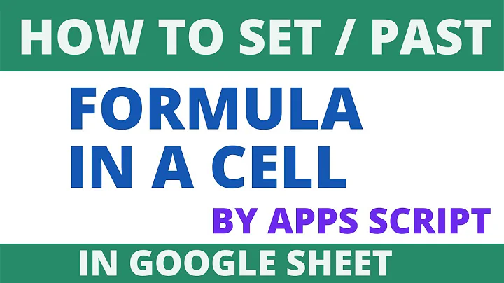 Google Sheets - Get & Set Cell Value in google sheet using apps script || How to set value in sheets